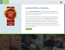 Tablet Screenshot of customorthotic.ca